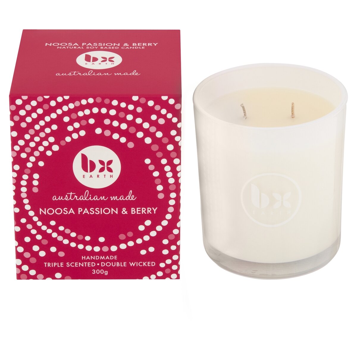 BX Earth Candle - Noosa Passion & Berry 300g