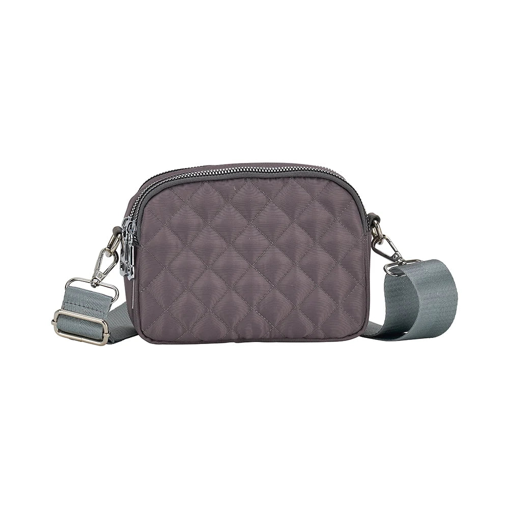 Quilted 3 Zip Bag