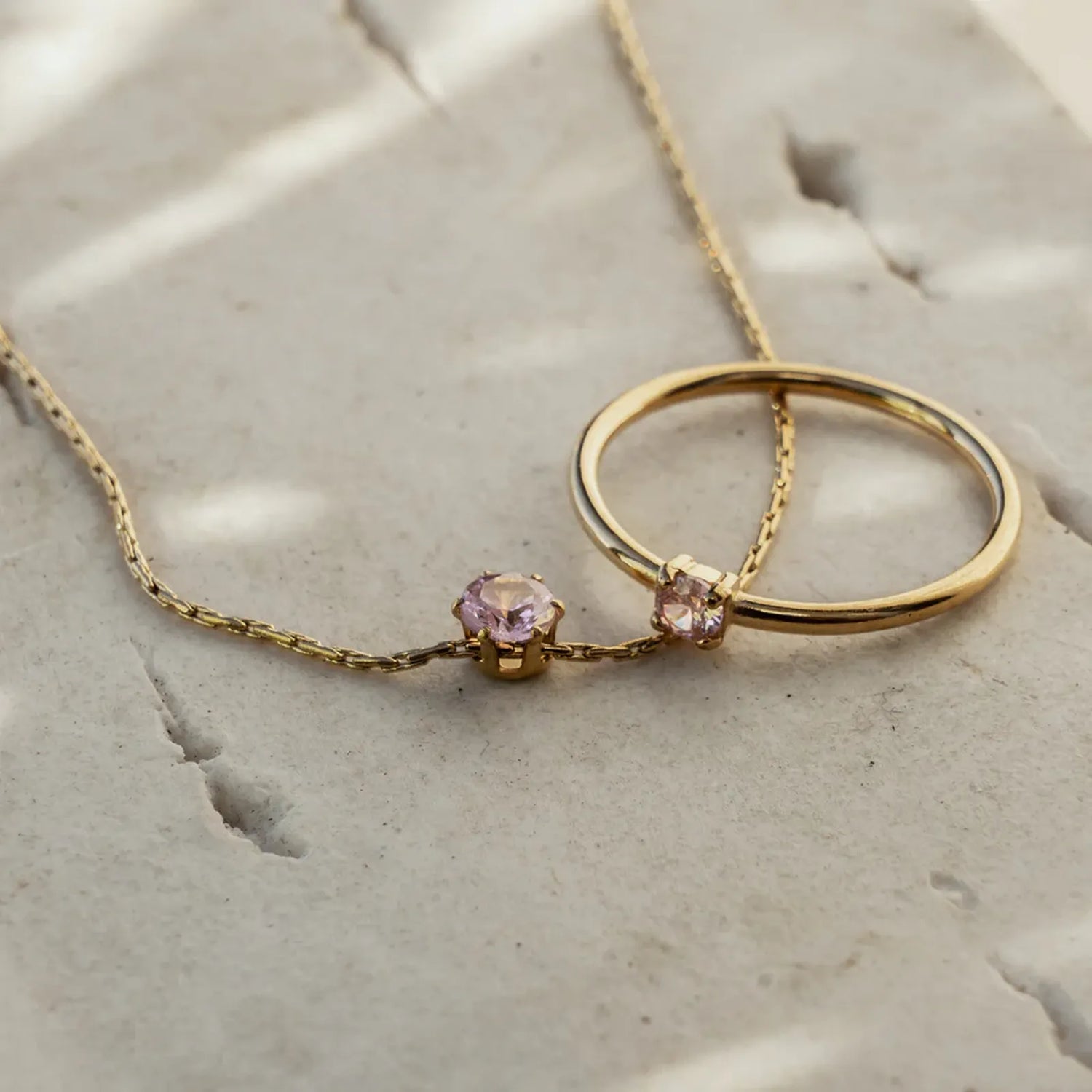 Aurora Rose Quartz Necklace