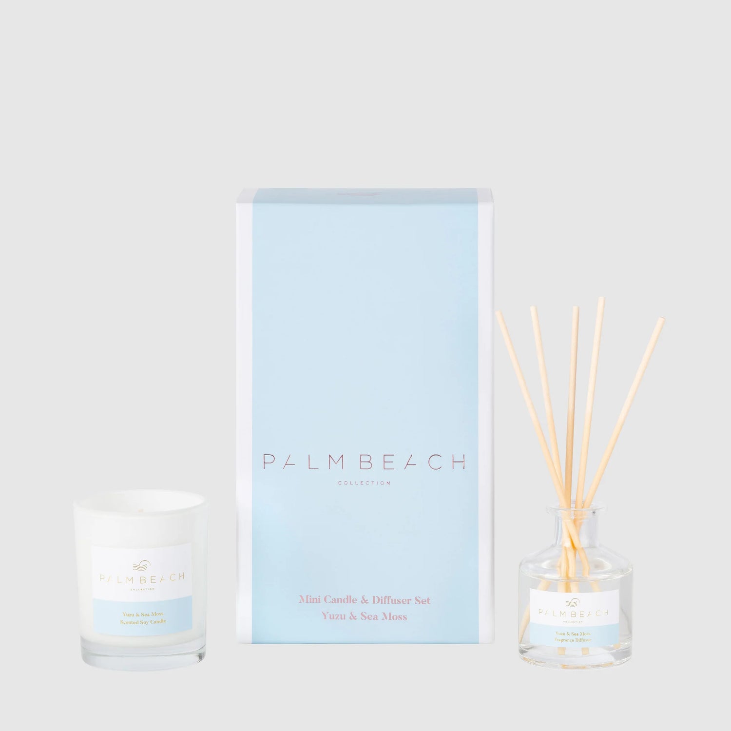 Palm Beach Mini Candle & Diffuser - Yuzu & Sea Moss