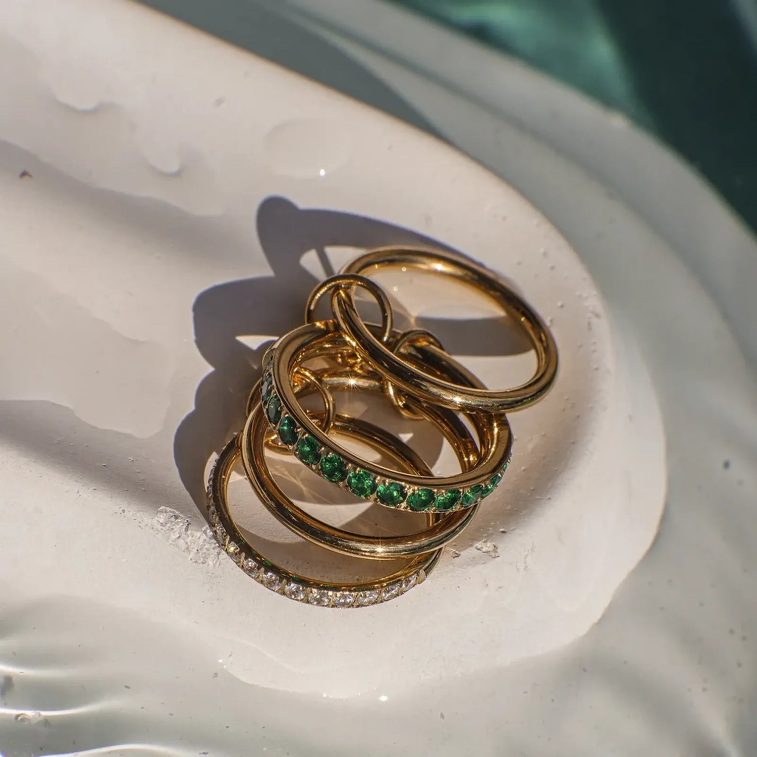 Ariella Layered Gold Rings