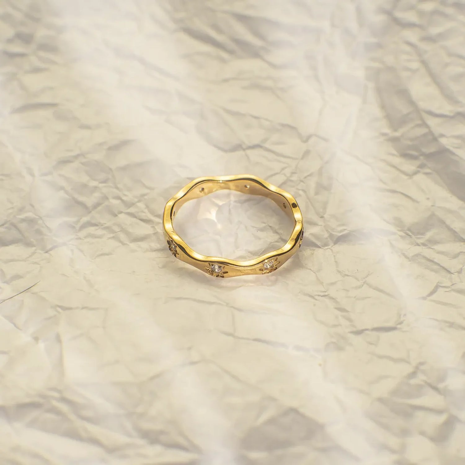 Gabriela Star Etched Ring