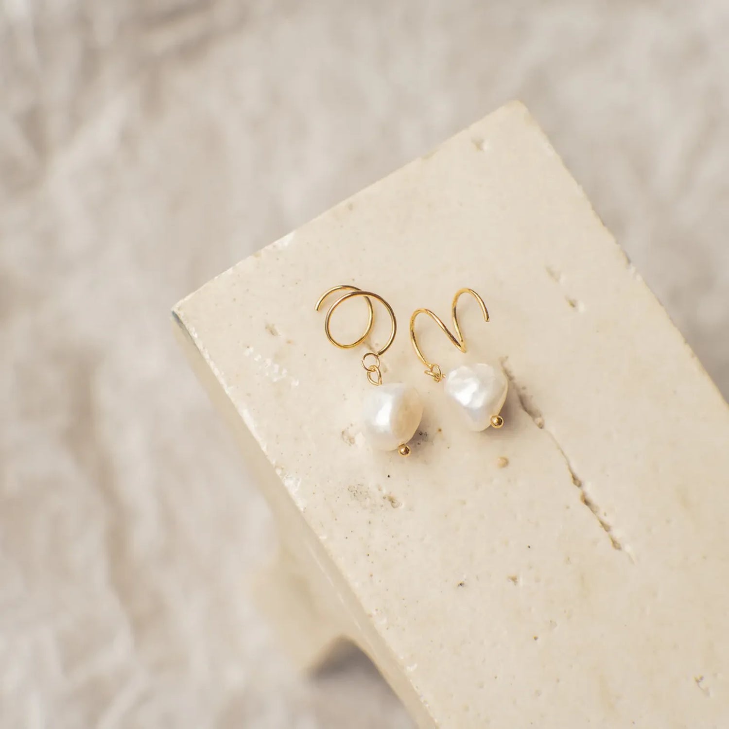 Lydia Baroque Pearl Earrings