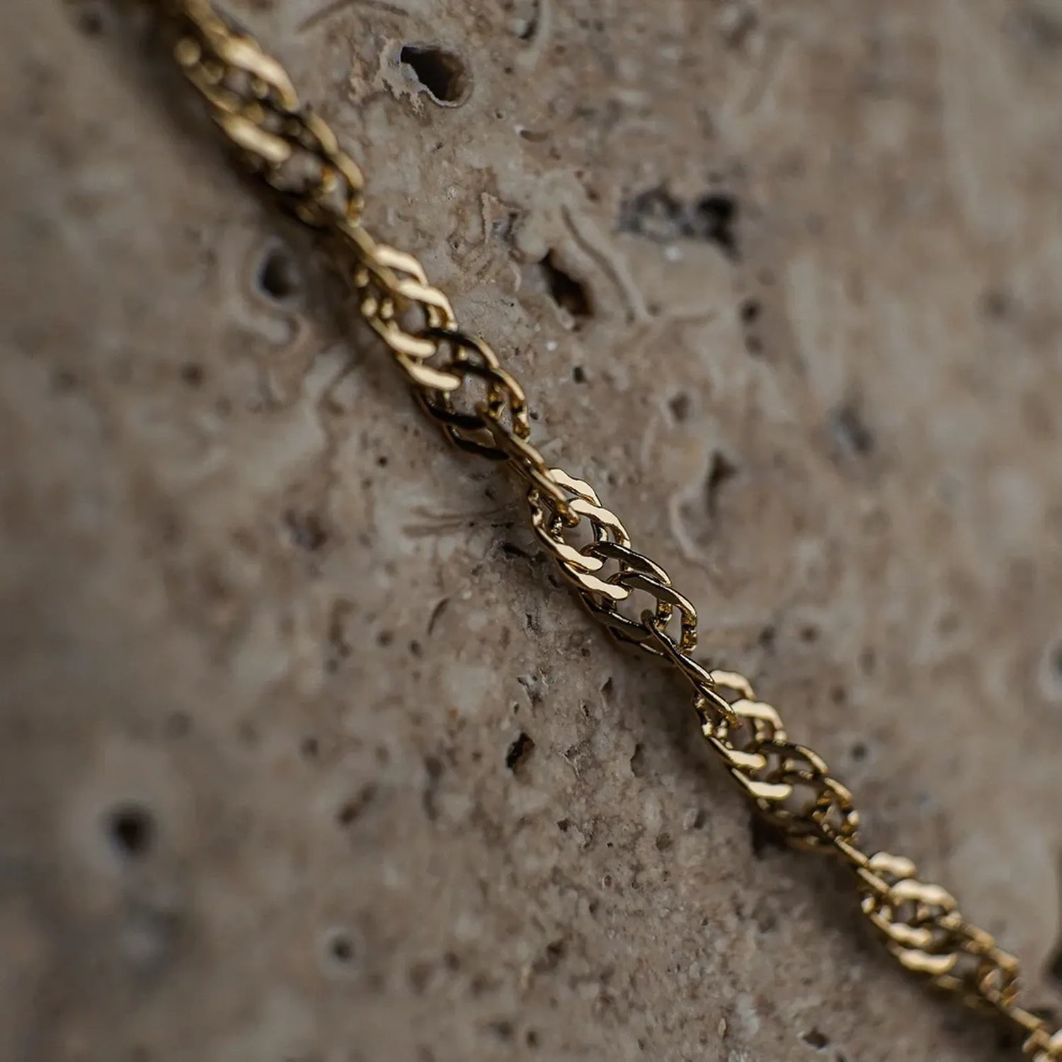 Carlena Gold Chain Necklace