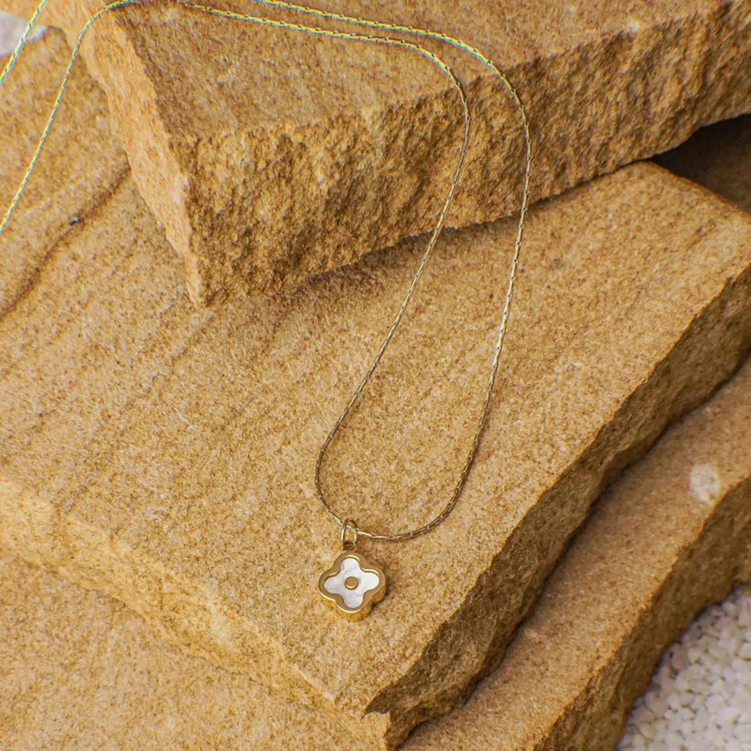 Vale Petite Clover Charm Necklace