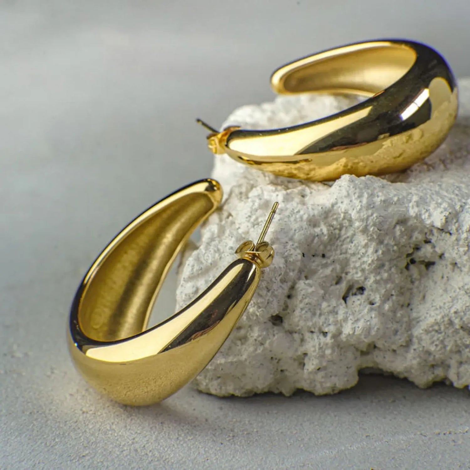 Griselda Gold Crescent Earrings