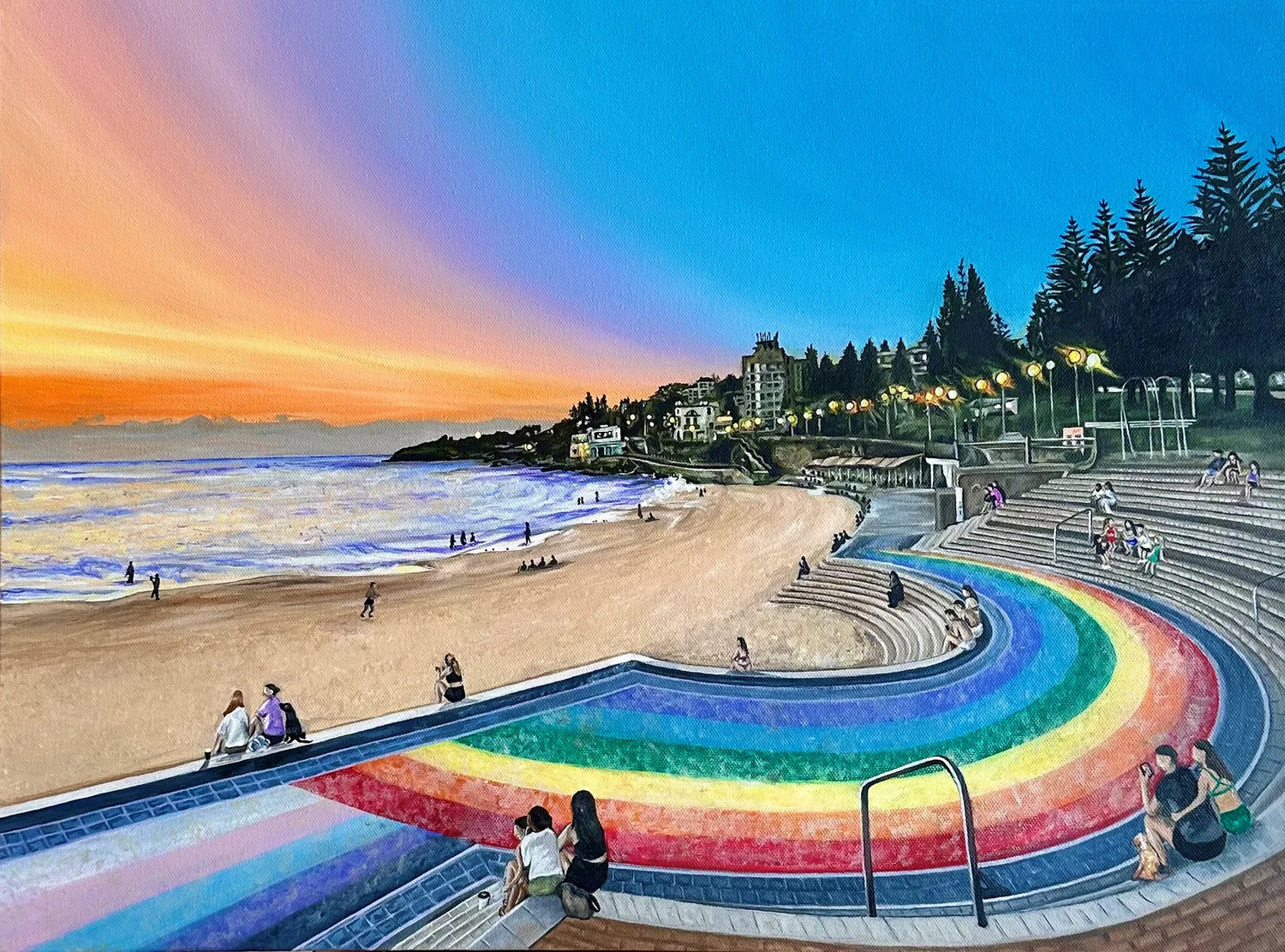 Colours of Coogee Print - Clare Tradgett