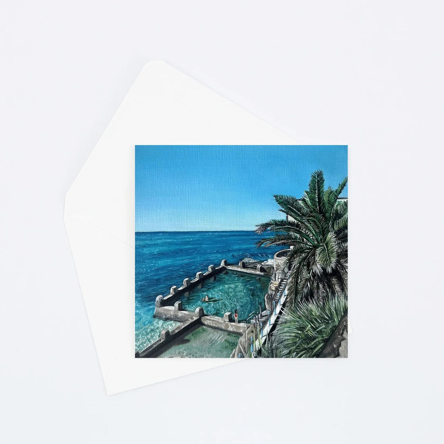Coogee Ocean Pool Card - Clare Tradgett