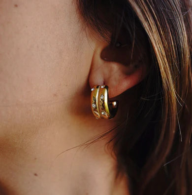Saskia Gold Hoop Earring