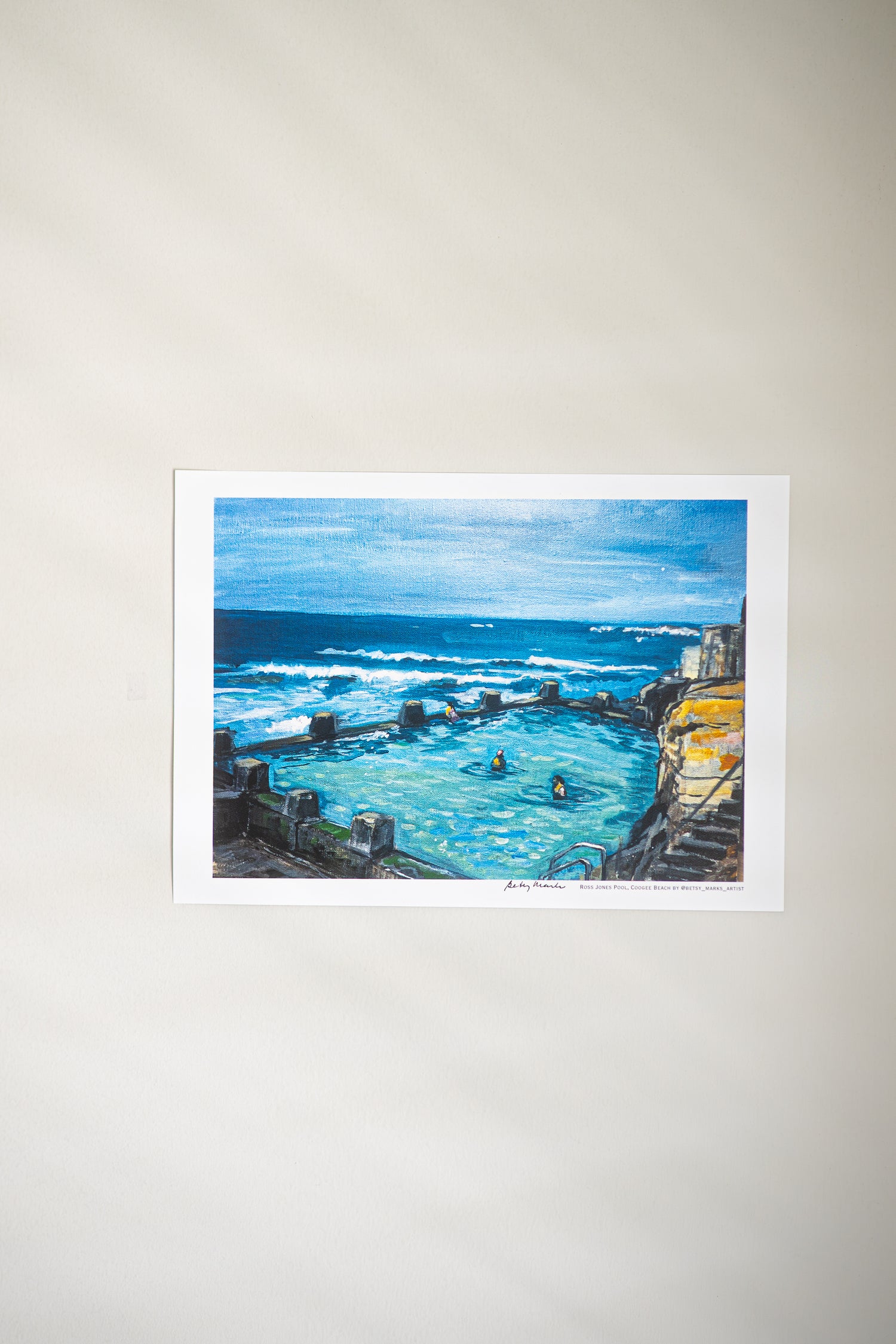 Betsy Marks Print Ross Jones Coogee Pool
