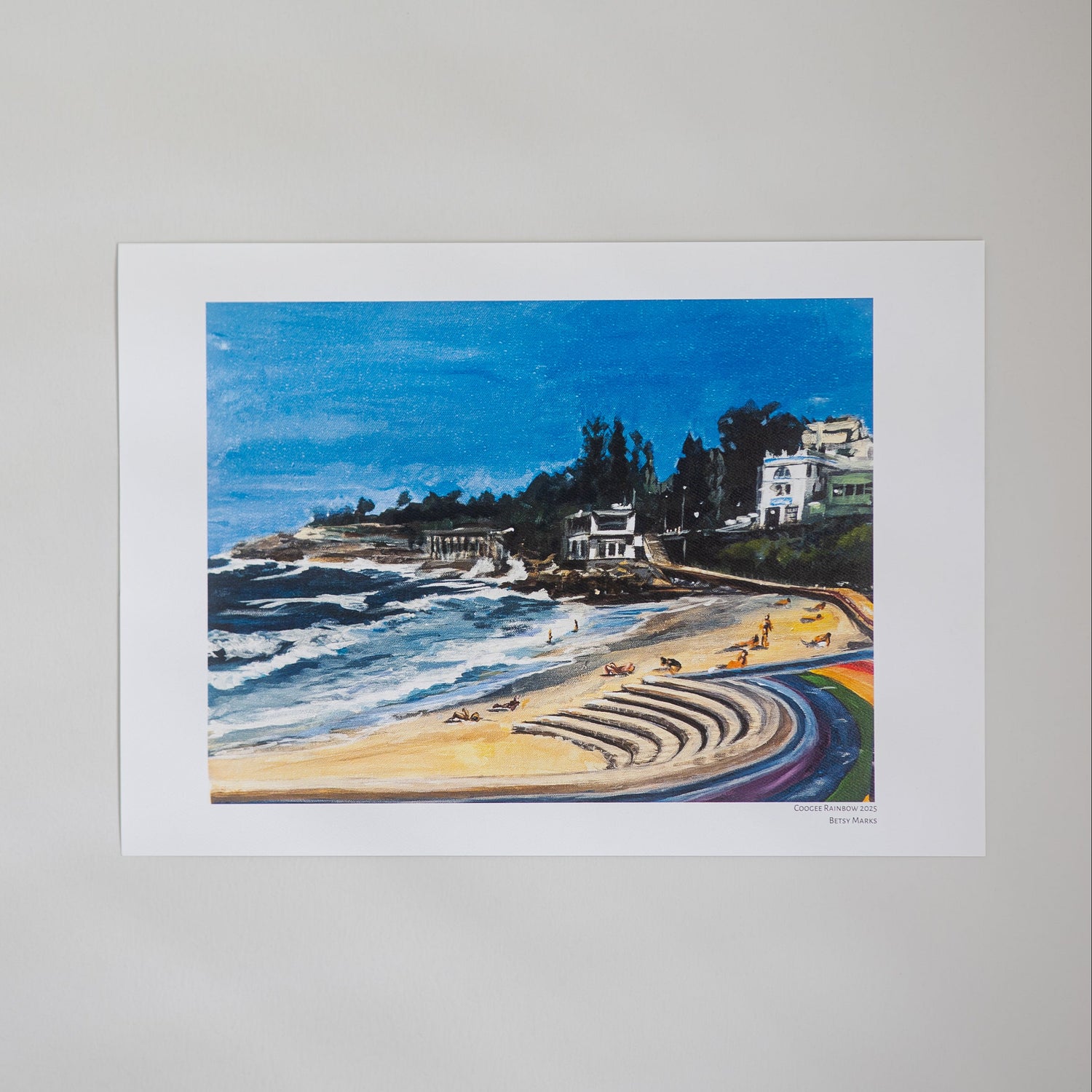Betsy Marks Print Coogee Rainbow