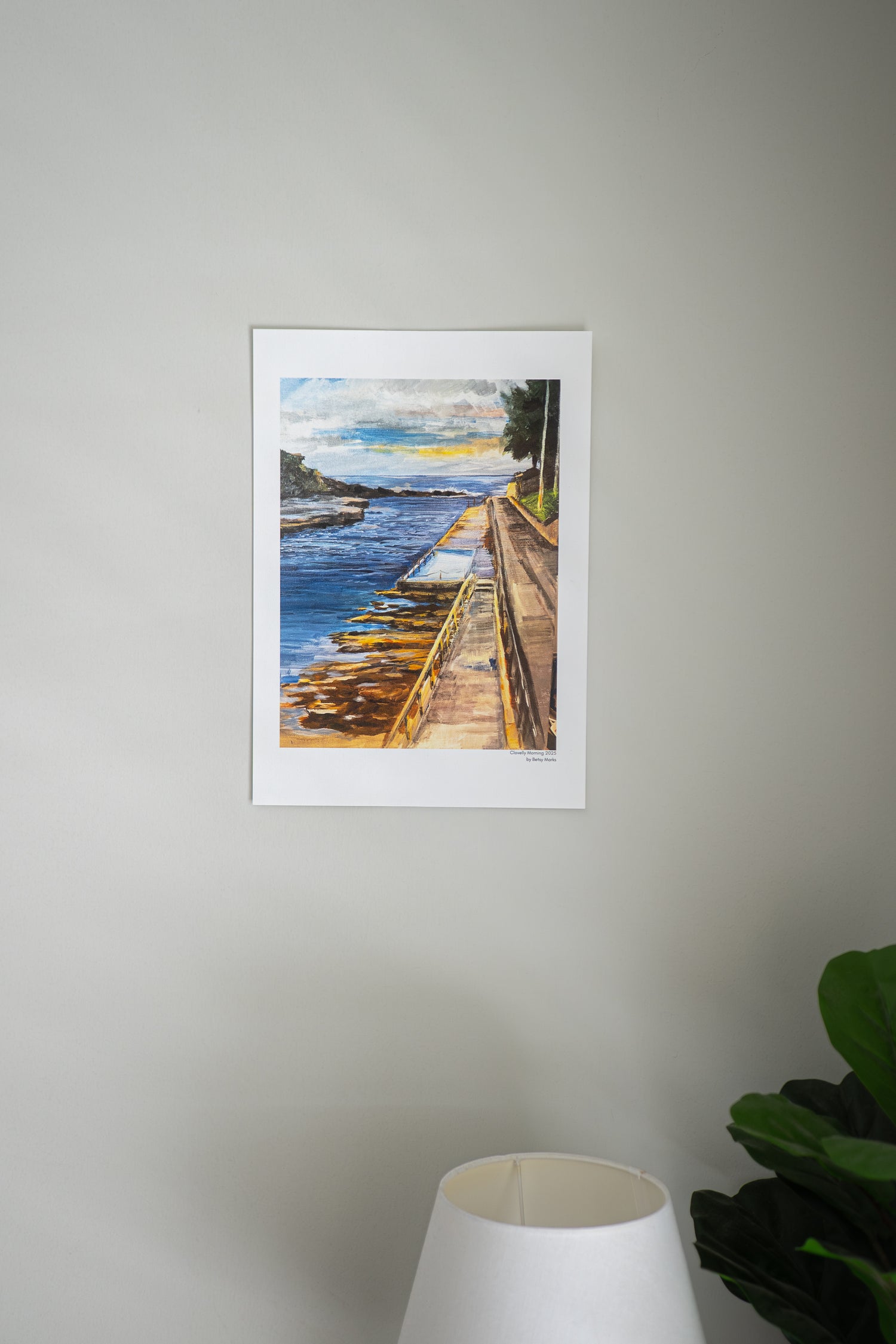 Betsy Marks Print Clovelly Beach
