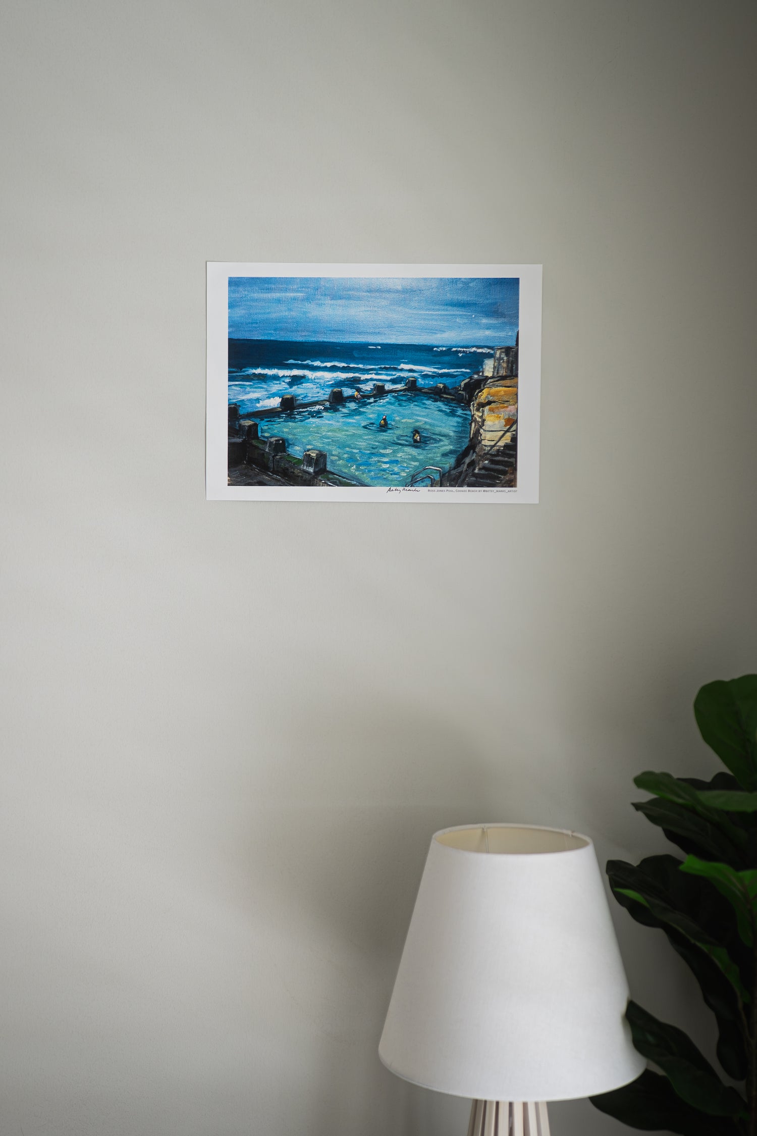 Betsy Marks Print Ross Jones Coogee Pool