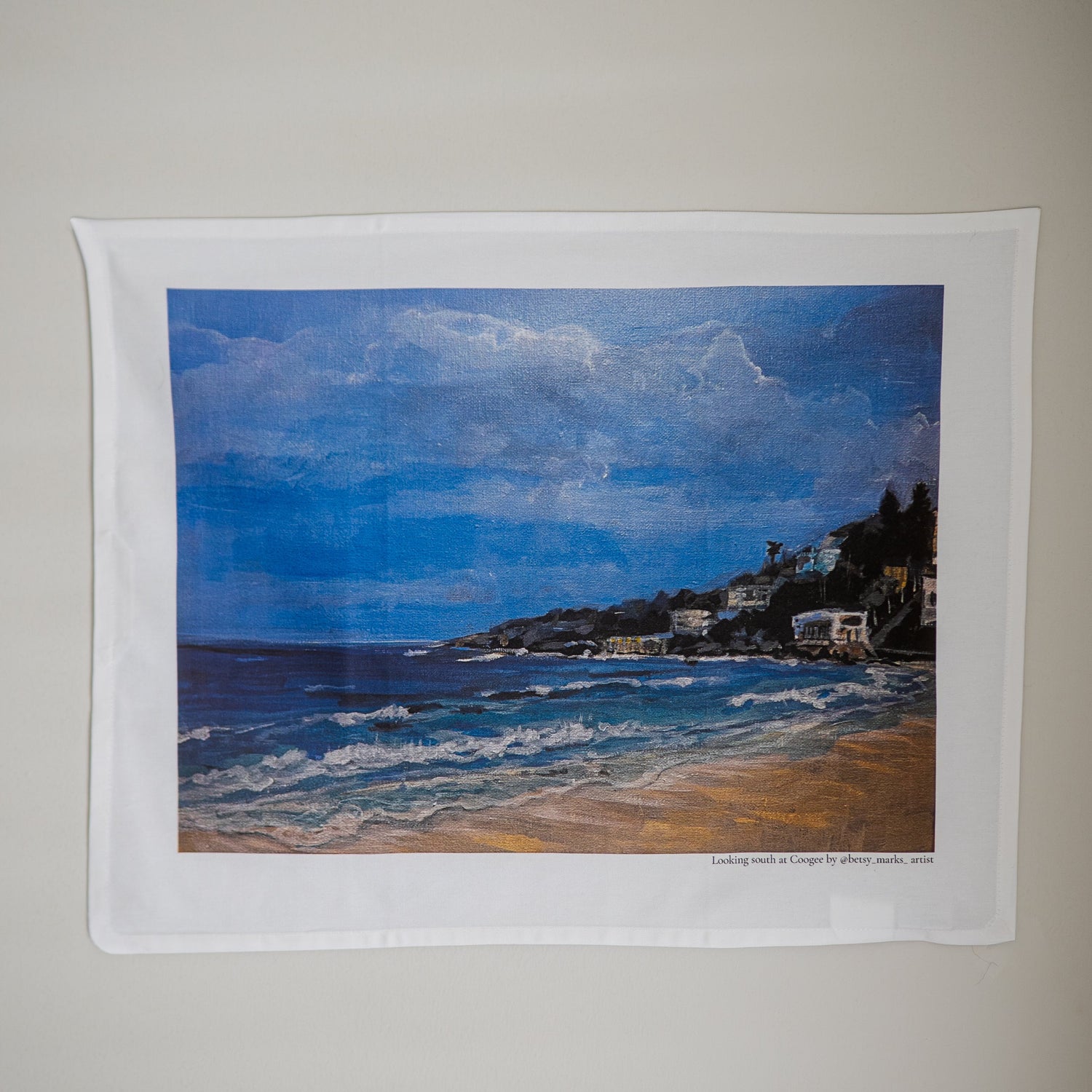 Betsy Marks Tea Towel Looking South at Coogee