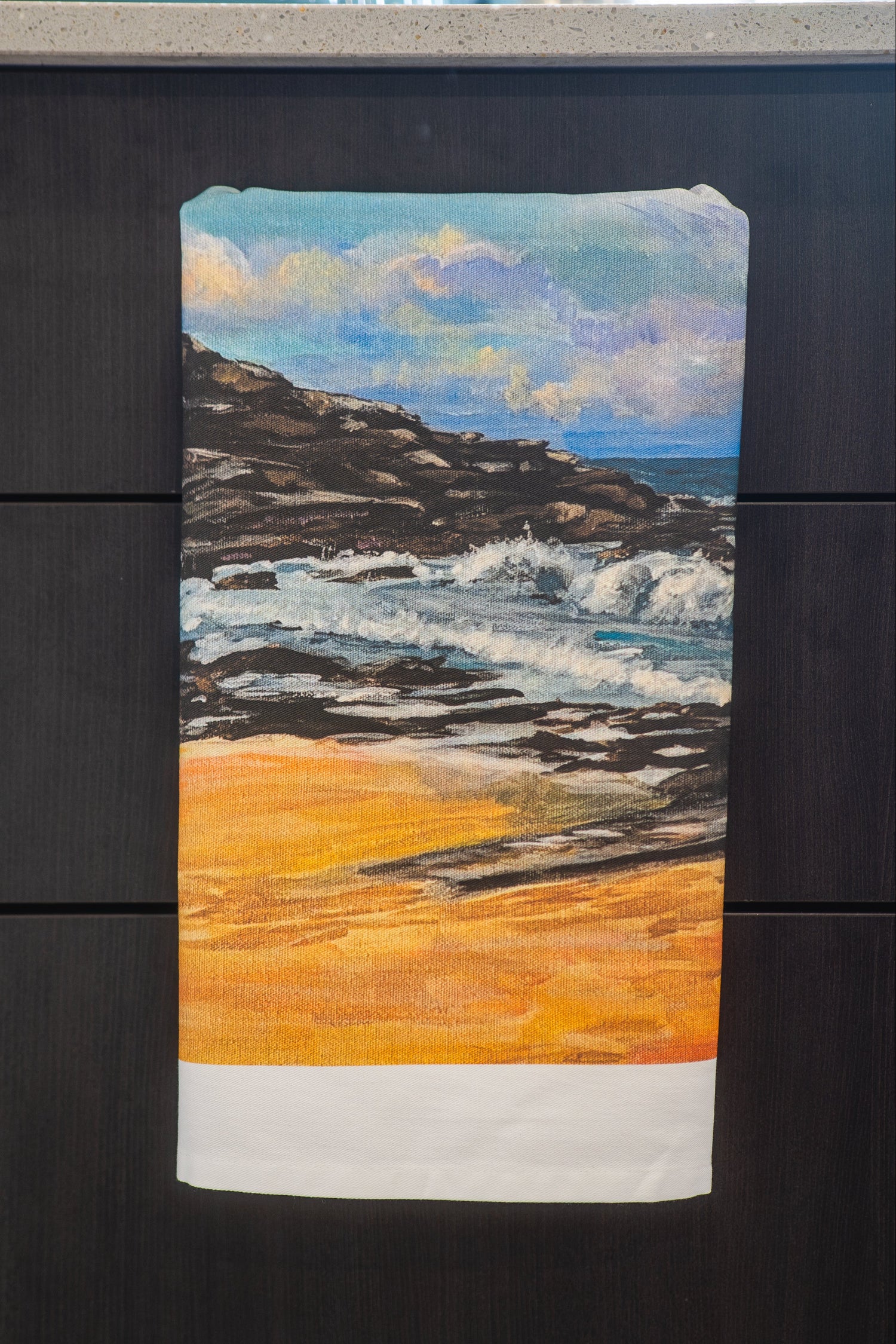 Betsy Marks Tea Towel Maroubra Beach