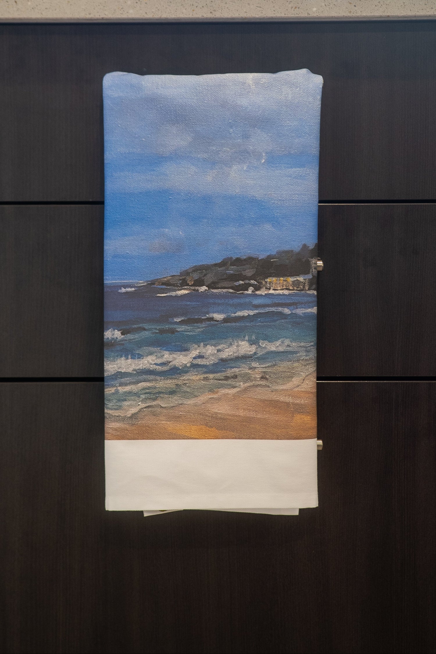 Betsy Marks Tea Towel Looking South at Coogee