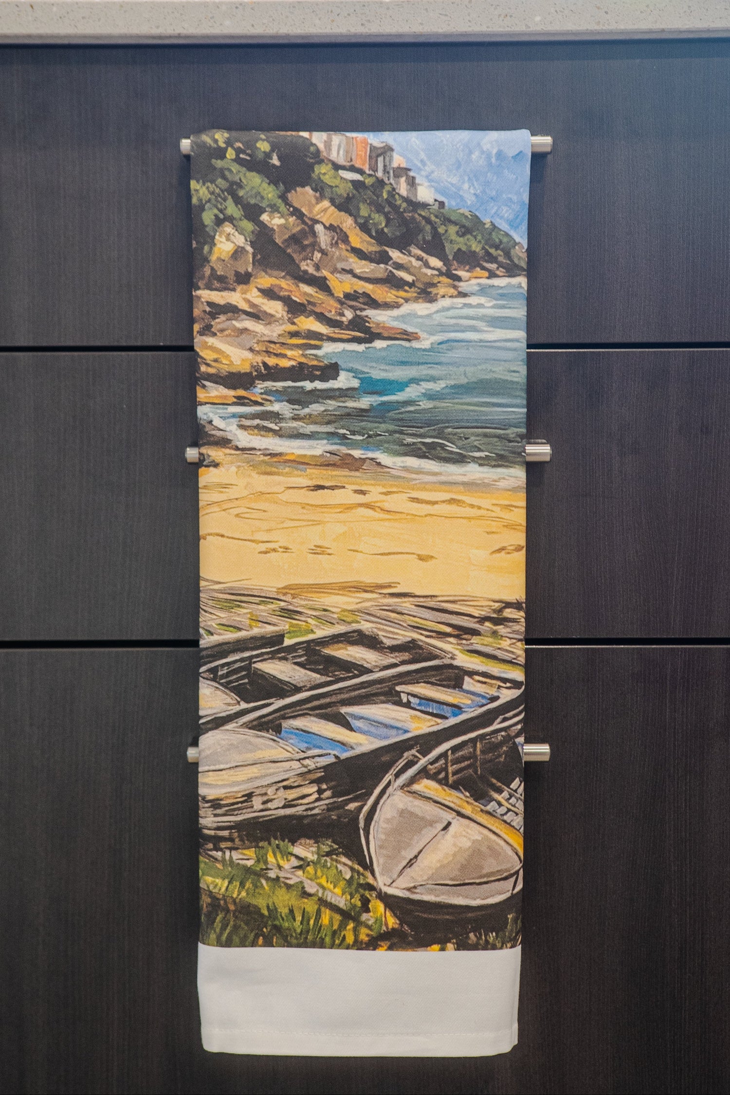 Tea Towel of Gordons Bay Beach Sydney