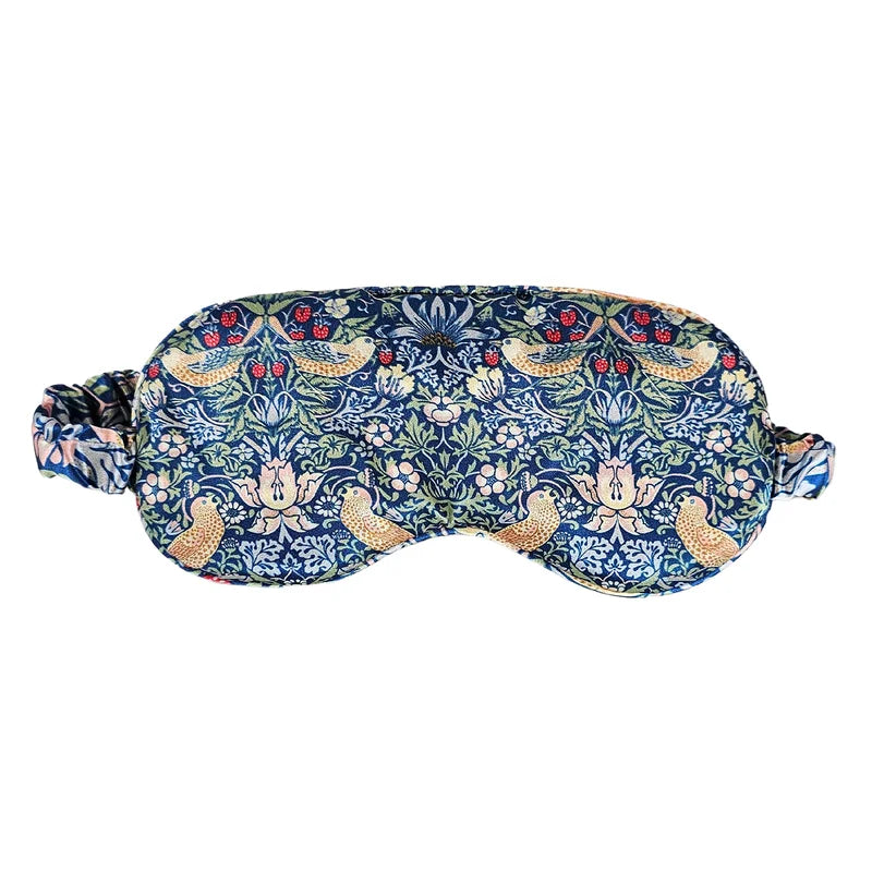 Lavender Scented Eye Mask in blue Strawberry Thief