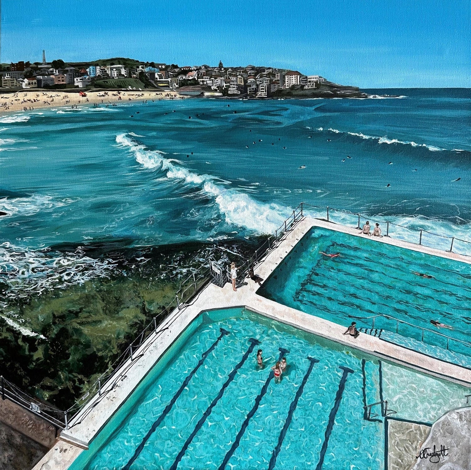 Ocean Edge Print - Clare Tradgett