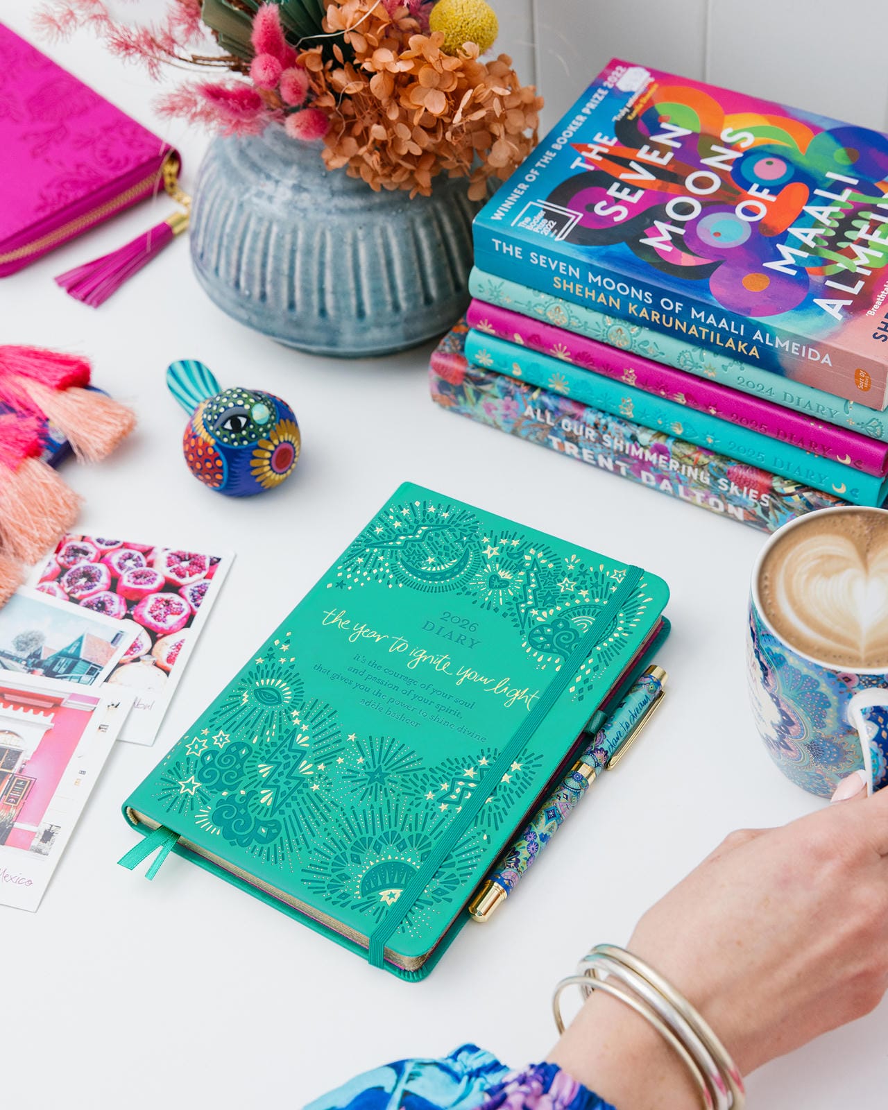 2026 Diary The year to ignite your light - Turquoise Twist