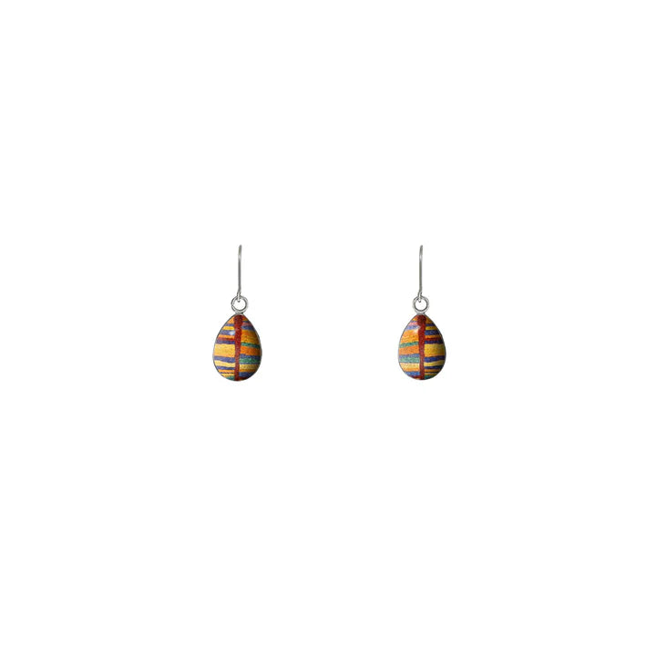 Judy Napangardi Watson - Mina Mina Dreaming Earrings Hook Small Drop