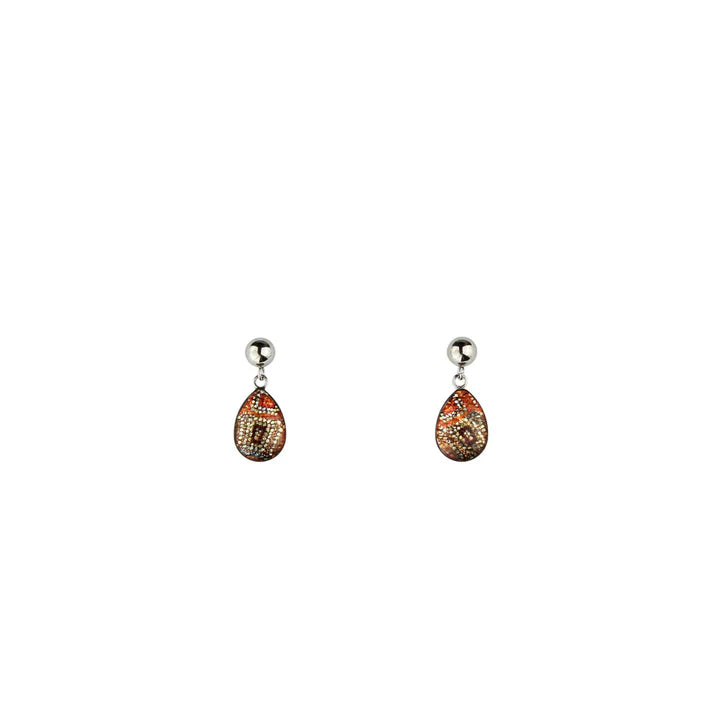Kerry Madawyn McCarthy - Awurrapun Crocodile Story Earrings Hook Small Drop