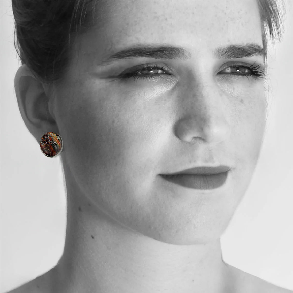 Kerry Madawyn McCarthy - Awurrapun Crocodile Story Studs Circle