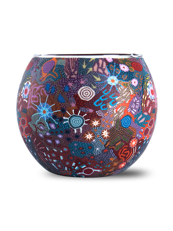 Aboriginal Women's Ceremony Tealight Candle Holder