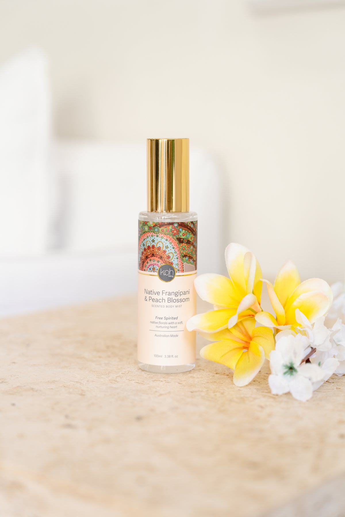 Aboriginal Native Frangipani & Peach Blossom Body Mist Koh Living