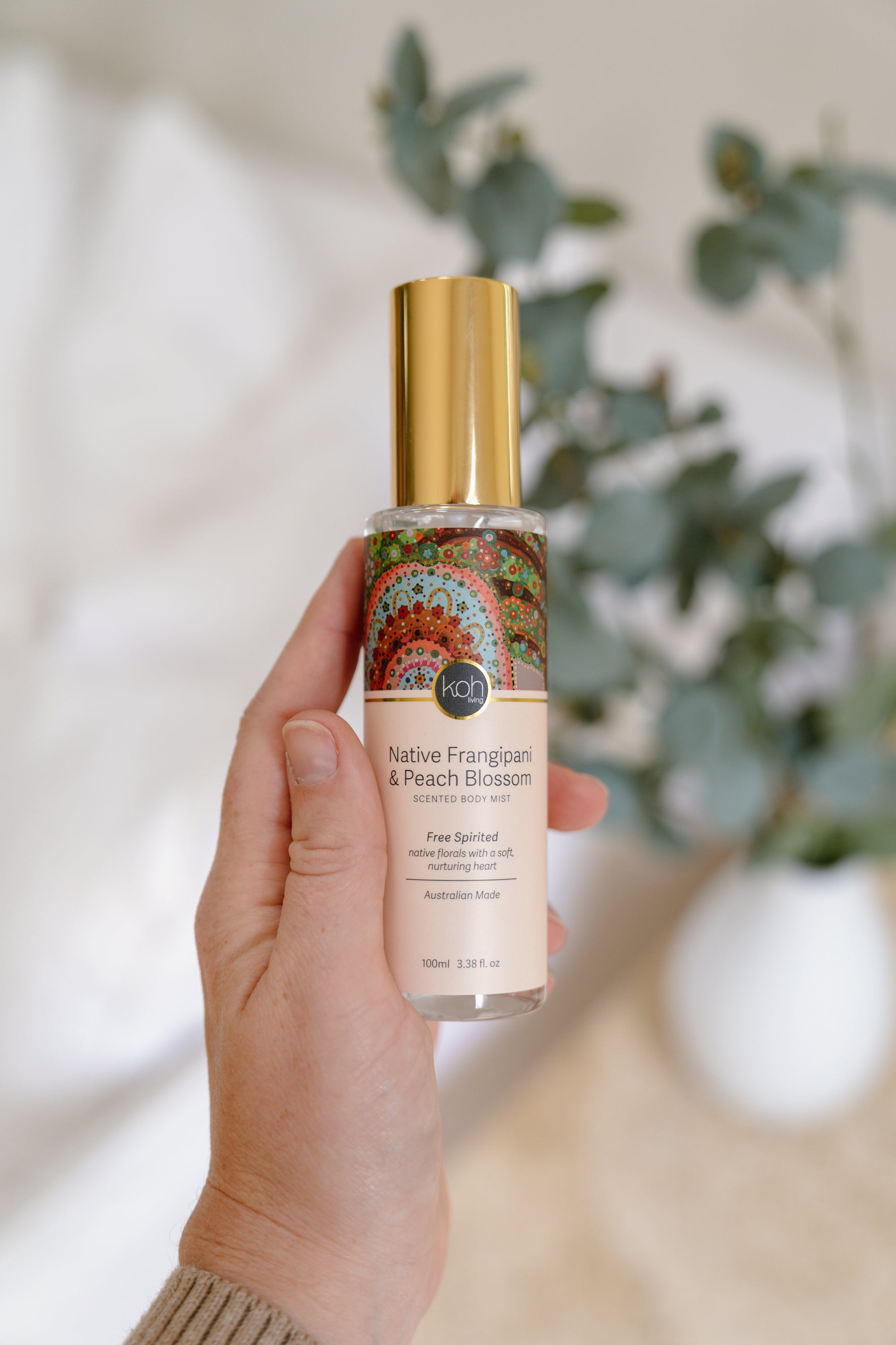 Aboriginal Native Frangipani & Peach Blossom Body Mist Koh Living