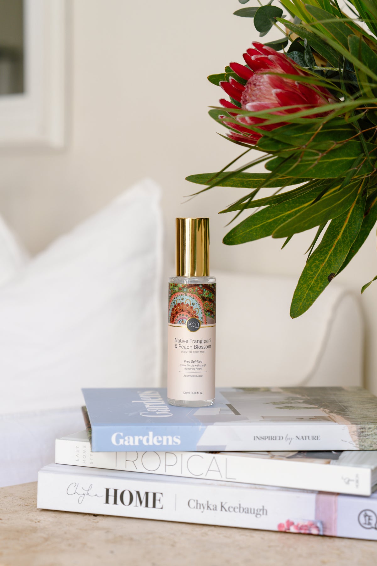Aboriginal Native Frangipani & Peach Blossom Body Mist Koh Living