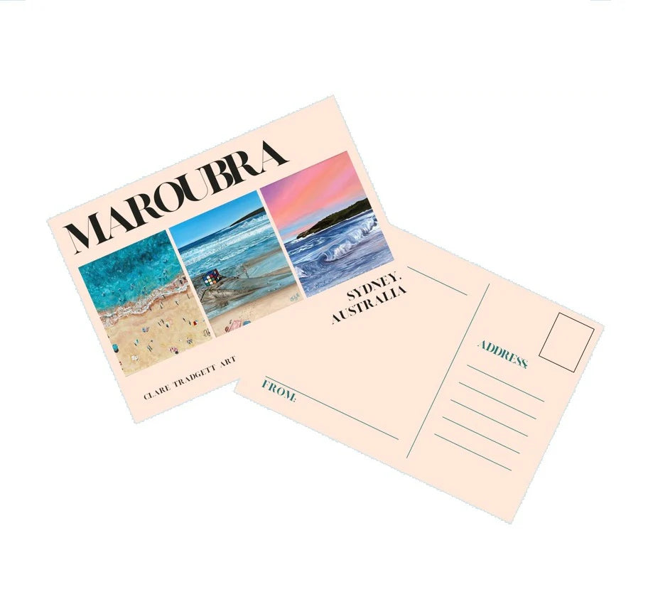 Maroubra Postcard - Clare Tradgett