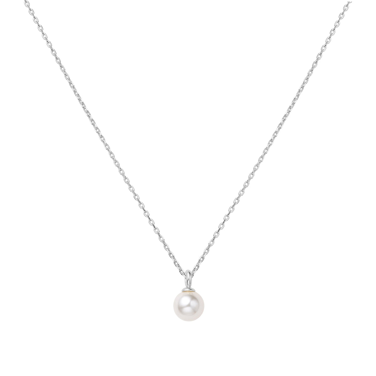 Ania Haie Pearl Drop Pendant Necklace Silver