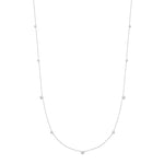Ania Haie Bezel Cubic Zirconia Station Necklace Silver