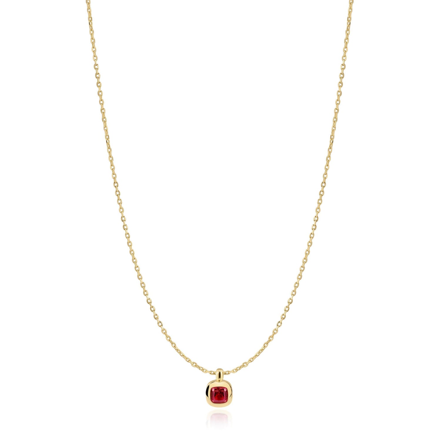 Ania Haie Gold Crimson Solitaire Necklace