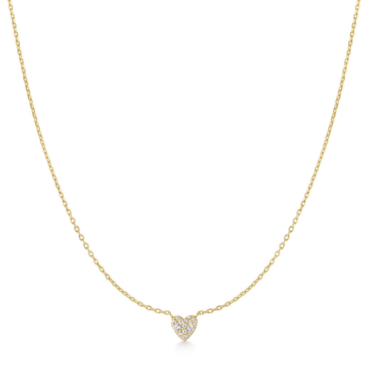 Ania Haie Gold Pave Heart Necklace