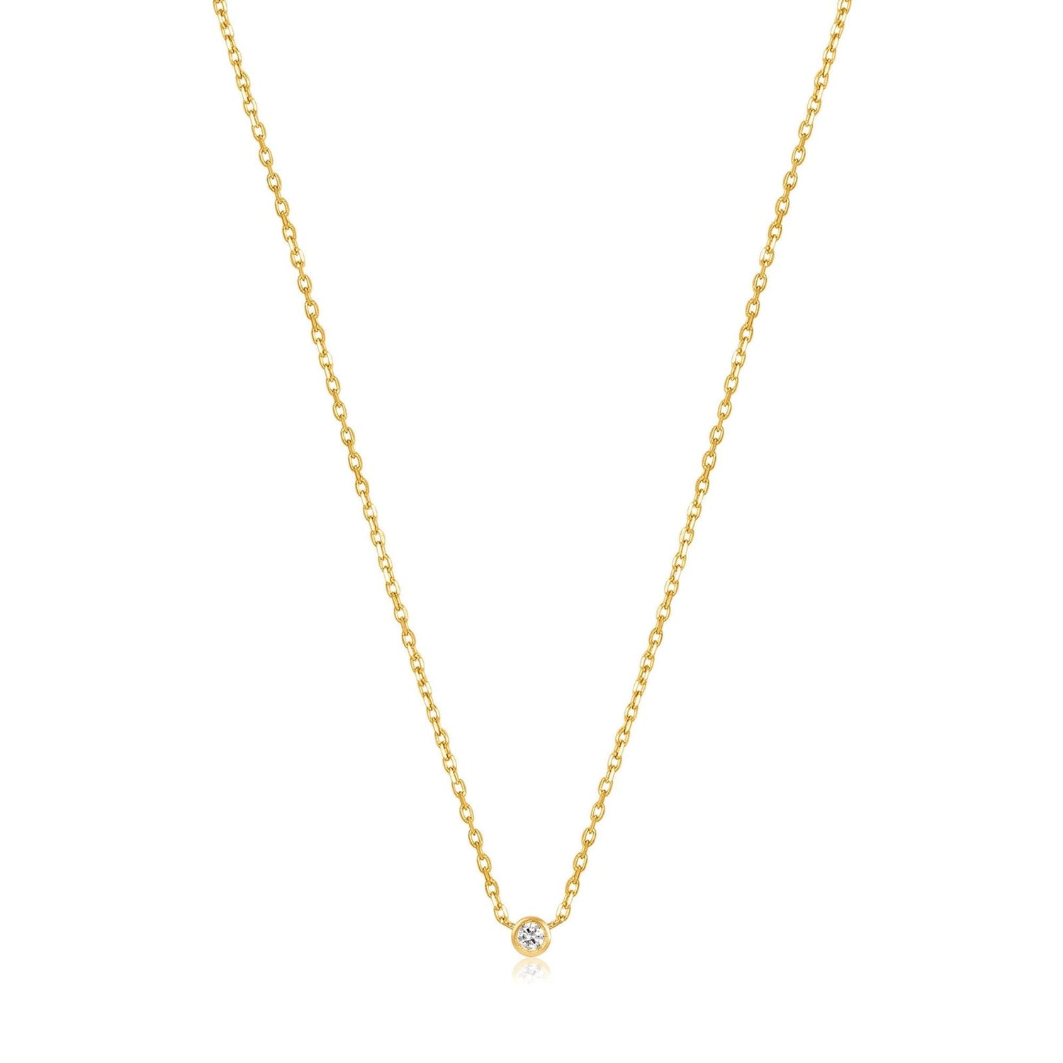 Ania Haie 14kt Gold Single Natural Diamond Necklace
