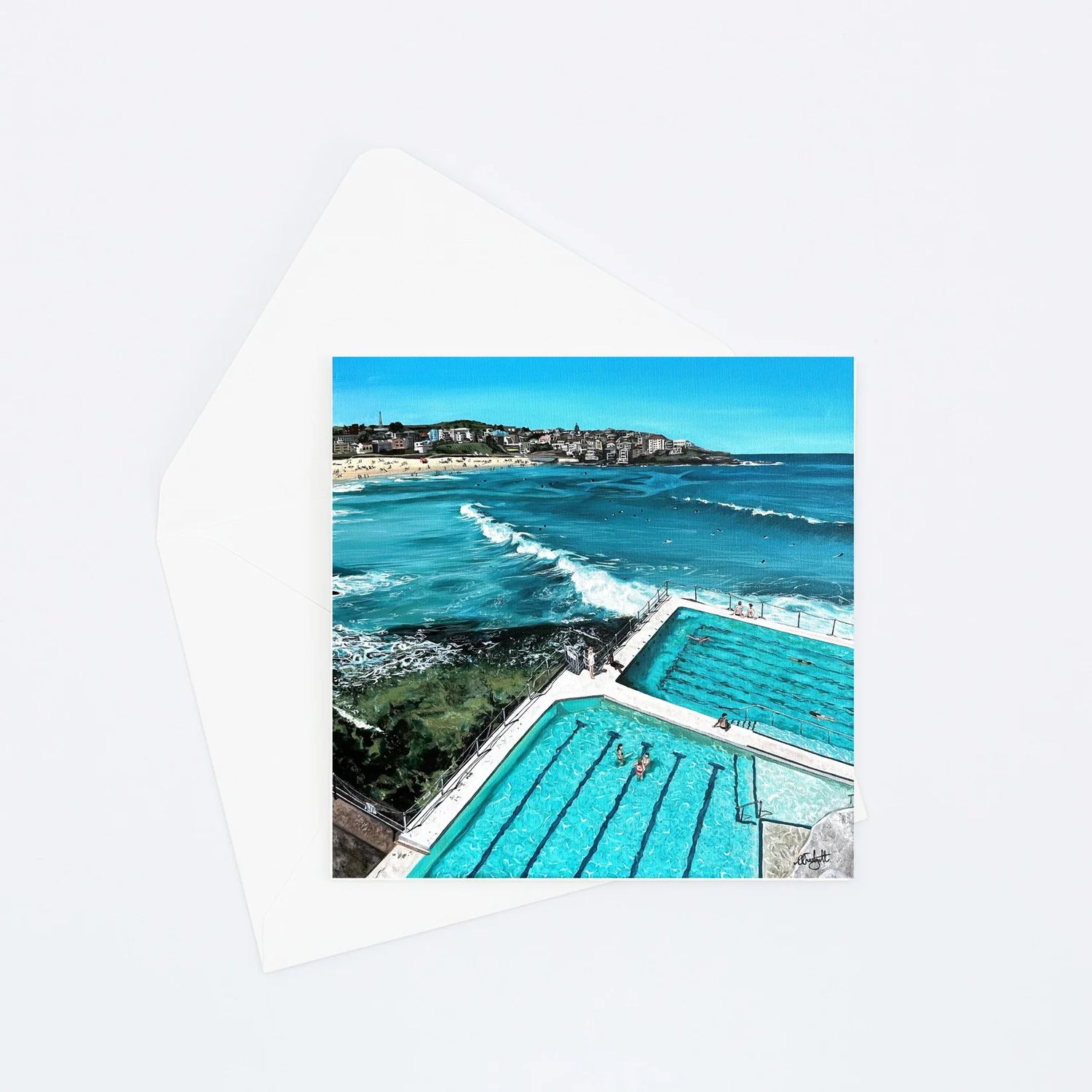 Ocean Edge Card - Clare Tradgett