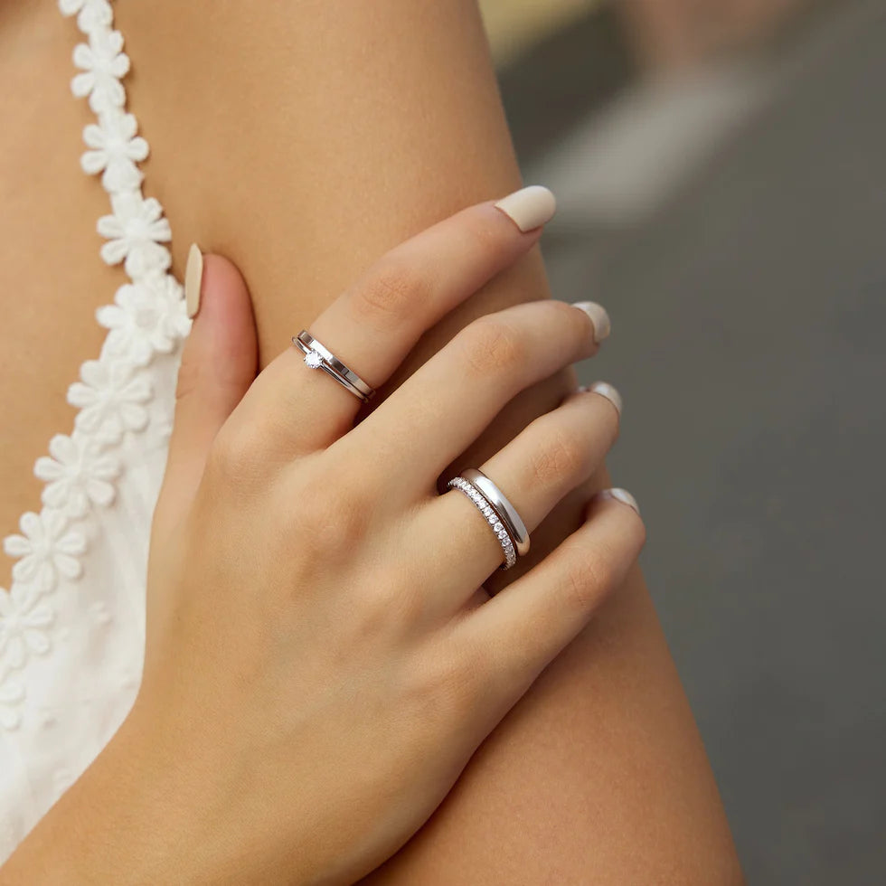 Ania Haie Silver Classic Slim Stacking Ring