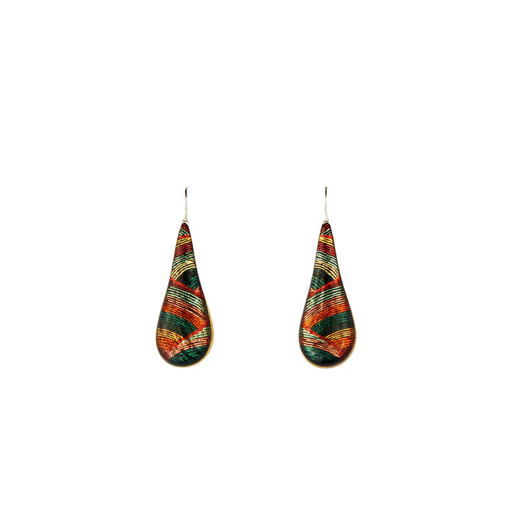 Selina Napanangka Fisher - Vaughan Springs Dreaming Earrings Medium Drop