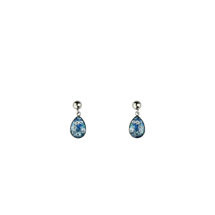 Steven Jupurrurla Nelson - Brush-tail Possum Dreaming B Earrings on Hook Small Drop