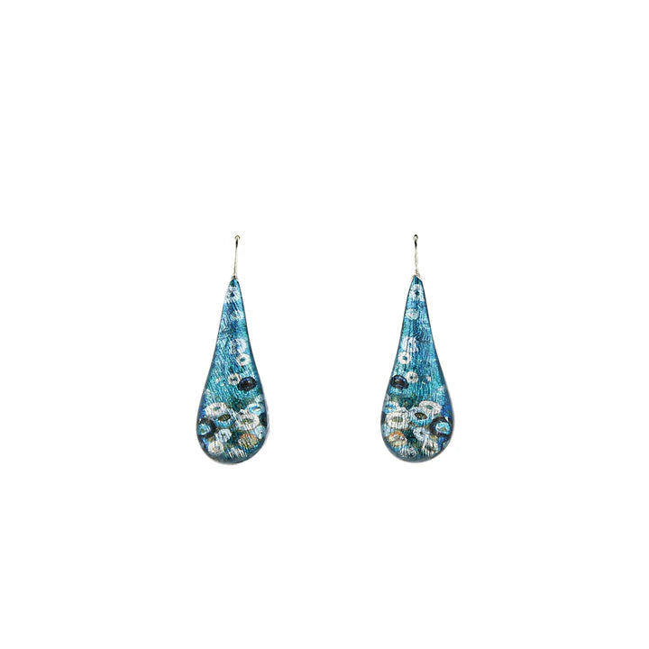 Steven Jupurrurla Nelson - Brush-tail Possum Dreaming B Earrings Medium Drop