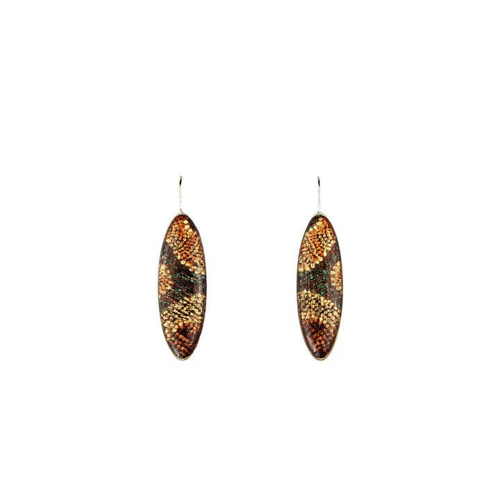 Tess Napaljarri Ross - Goanna Dreaming Earrings Long