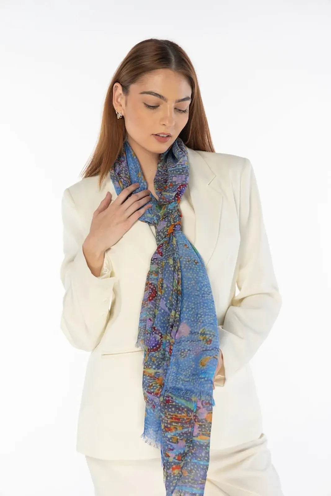 Aboriginal Morning Mist Rectangle Scarf