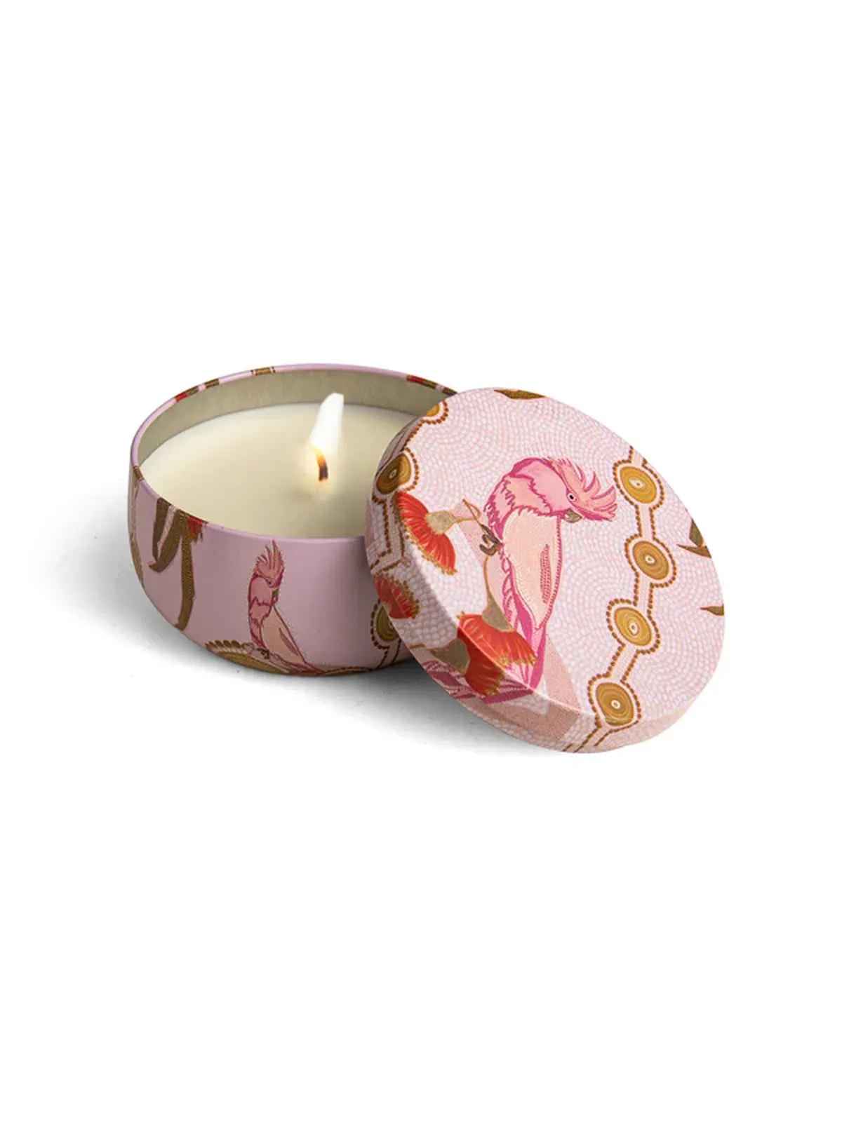 Aboriginal Scented Sweet Pea & Rose Myrtle Candle Tin