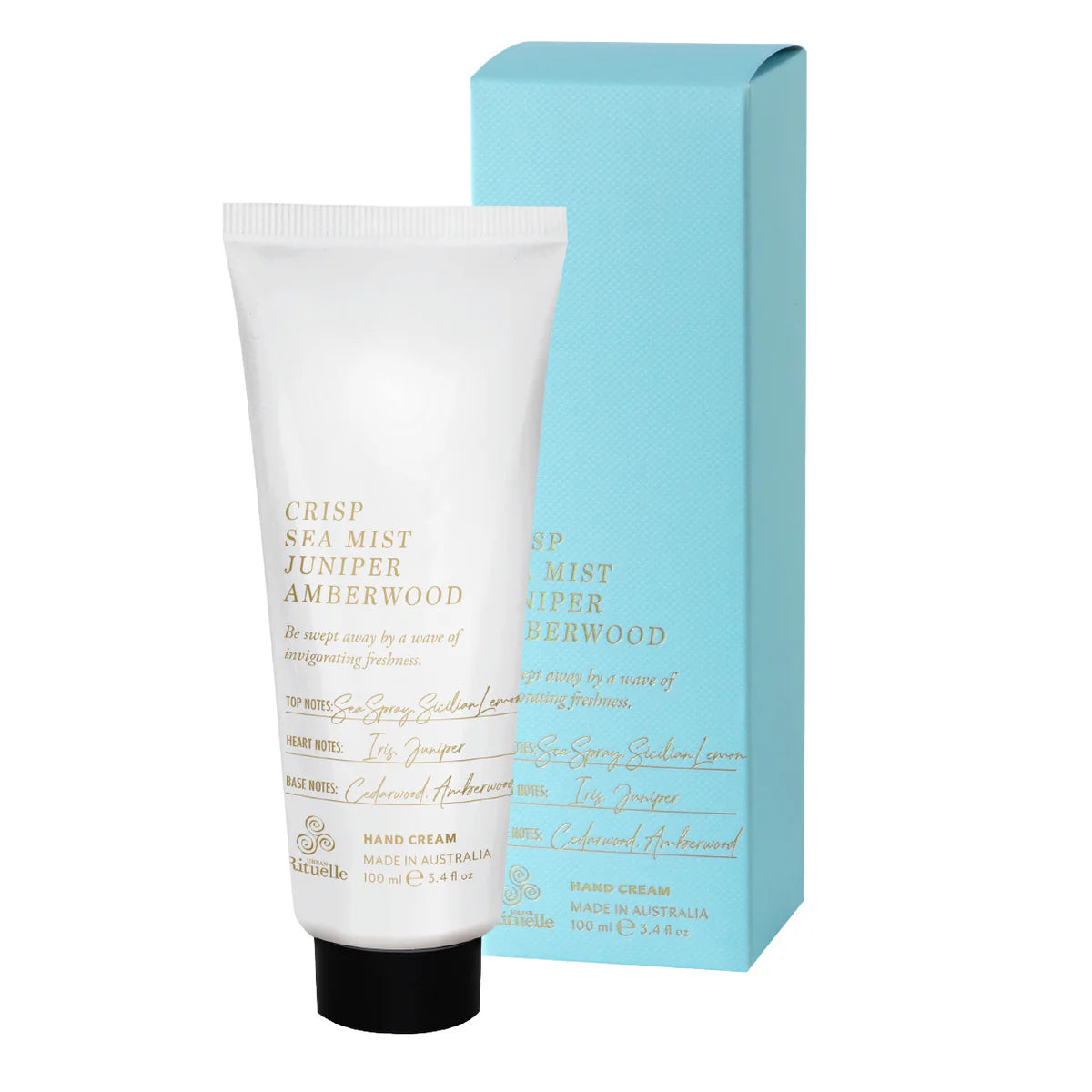 Crisp Sea Mist, Juniper, Amberwood Scented Hand Cream 100ml