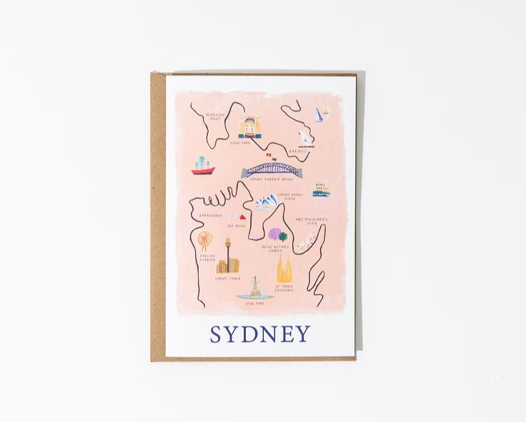 Sydney Artwork Greeting Card
