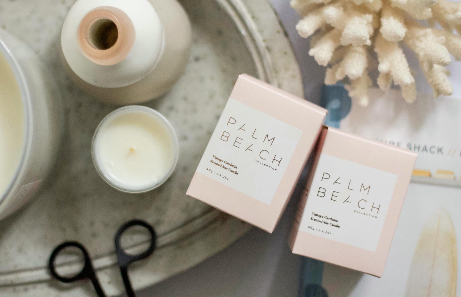 Palm Beach Vintage Gardenia 90G Mini Candle