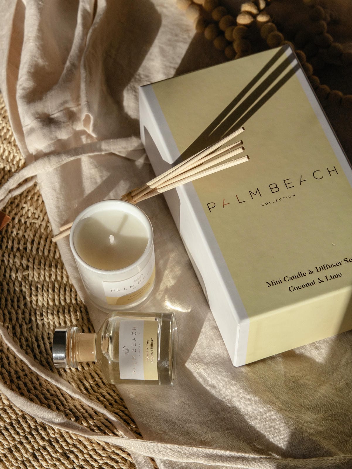 Palm Beach Mini Candle & Diffuser - Coconut & Lime