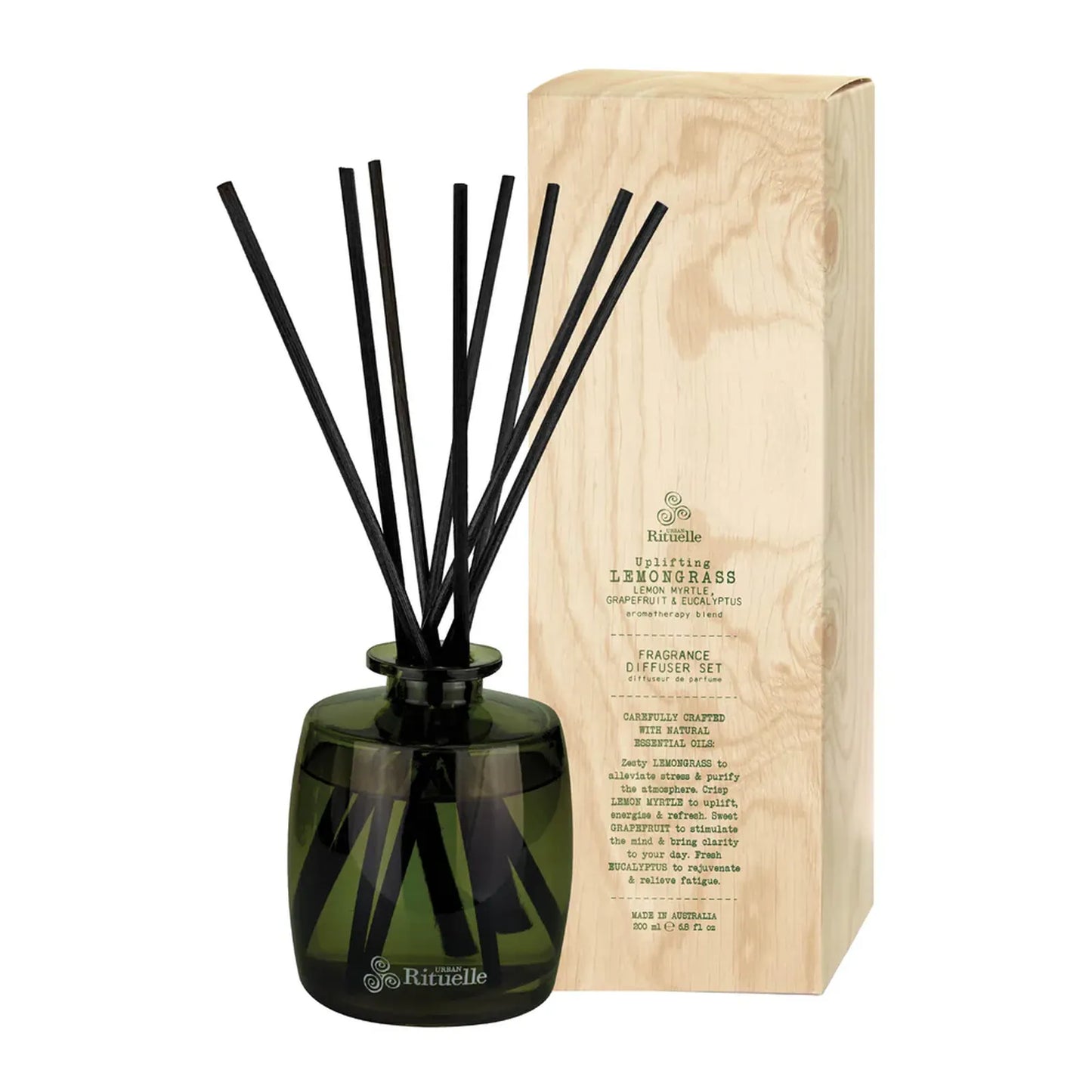 Lemongrass, Lemon Myrtle, Grapefruit & Eucalyptus Diffuser l Urban Rituelle